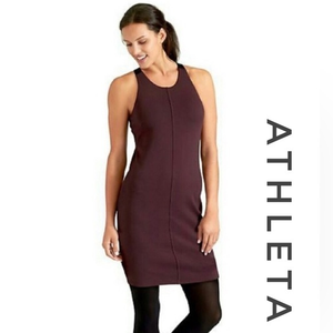 Athleta‎ Whirlwind Tank Racerback Dress Burgundy Size Large
